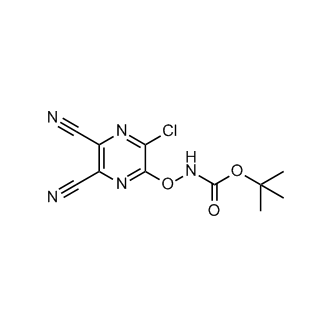 tert-Butyl ((3-chloro-5,6-dicyanopyrazin-2-yl)oxy)carbamate