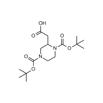 2-(1,4-Bis(tert-butoxycarbonyl)piperazin-2-yl)acetic acid