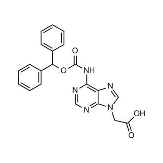 2-(6-(((Benzhydryloxy)carbonyl)amino)-9H-purin-9-yl)acetic acid