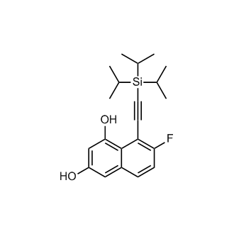 7-Fluoro-8-((triisopropylsilyl)ethynyl)naphthalene-1,3-diol