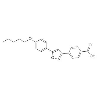 4-(5-(4-(Pentyloxy)phenyl)isoxazol-3-yl)benzoic acid