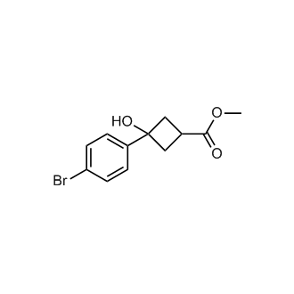 Methyl 3-(4-bromophenyl)-3-hydroxycyclobutane-1-carboxylate