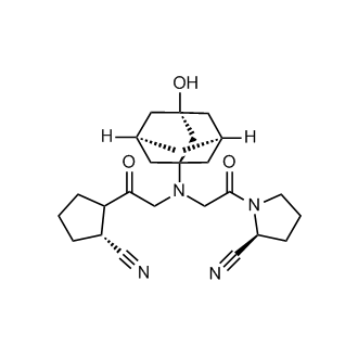 (2S)-1-(2-((2-((2R)-2-cyanocyclopentyl)-2-oxoethyl)((1r,3R,5R,7S)-3-hydroxyadamantan-1-yl)amino)acetyl)pyrrolidine-2-carbonitrile (Vildagliptin Impurity)