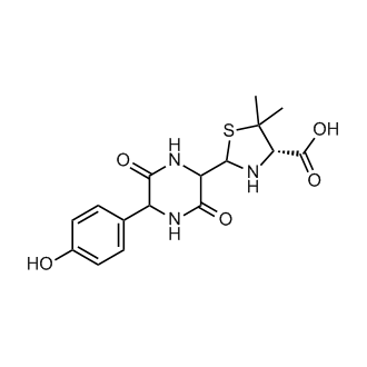 (4S)-2-(5-(4-hydroxyphenyl)-3,6-dioxopiperazin-2-yl)-5,5-dimethylthiazolidine-4-carboxylic acid (Amoxicillin Impurity)