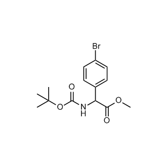 Methyl 2-(4-bromophenyl)-2-((tert-butoxycarbonyl)amino)acetate