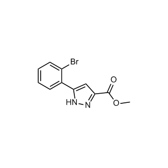 Methyl 5-(2-bromophenyl)-1H-pyrazole-3-carboxylate