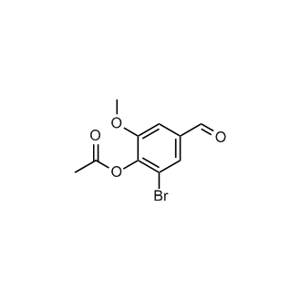 2-Bromo-4-formyl-6-methoxyphenyl acetate