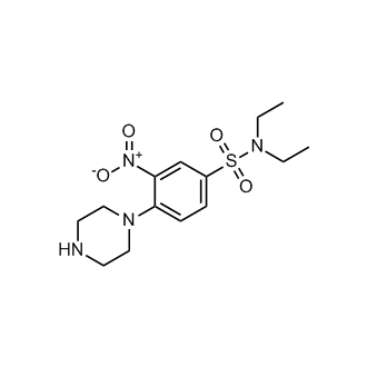 N,N-Diethyl-3-nitro-4-(1-piperazinyl)benzenesulfonamide