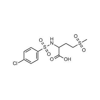 2-(4-Chlorobenzenesulfonamido)-4-methanesulfonylbutanoic acid