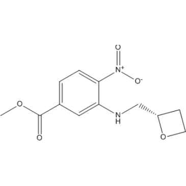 Methyl (S)-4-nitro-3-((oxetan-2-ylmethyl)amino)benzoate