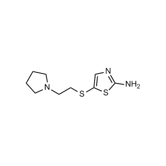 5-((2-(Pyrrolidin-1-yl)ethyl)thio)thiazol-2-amine