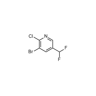 3-Bromo-2-chloro-5-(difluoromethyl)pyridine