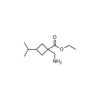 Ethyl 1-(aminomethyl)-3-isopropylcyclobutane-1-carboxylate