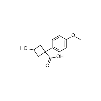 3-Hydroxy-1-(4-methoxyphenyl)cyclobutane-1-carboxylic acid