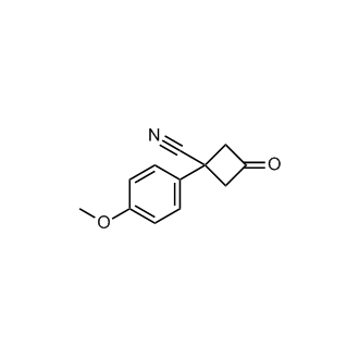 1-(4-Methoxyphenyl)-3-oxocyclobutane-1-carbonitrile