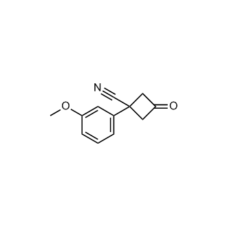 1-(3-Methoxyphenyl)-3-oxocyclobutane-1-carbonitrile