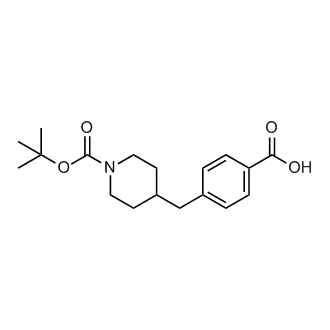 4-((1-(tert-Butoxycarbonyl)piperidin-4-yl)methyl)benzoic acid