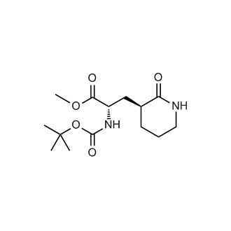 (S)-Methyl 2-((tert-butoxycarbonyl)amino)-3-((S)-2-oxopiperidin-3-yl)propanoate
