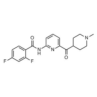 2,4-Difluoro-N-(6-(1-methylpiperidine-4-carbonyl)pyridin-2-yl)benzamide