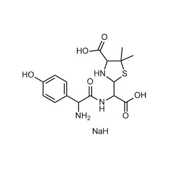 2-((2-Amino-2-(4-hydroxyphenyl)acetamido)(carboxy)methyl)-5,5-dimethylthiazolidine-4-carboxylic acid, sodium salt (Amoxicillin Impurity)