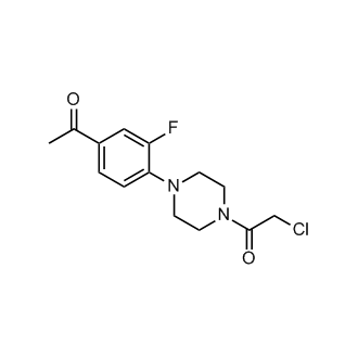 1-(4-(4-Acetyl-2-fluorophenyl)piperazin-1-yl)-2-chloroethan-1-one