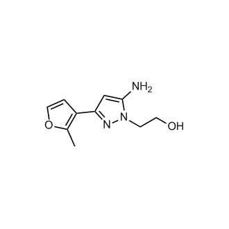 2-(5-Amino-3-(2-methylfuran-3-yl)-1H-pyrazol-1-yl)ethan-1-ol
