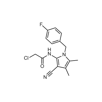 2-Chloro-N-(3-cyano-1-(4-fluorobenzyl)-4,5-dimethyl-1H-pyrrol-2-yl)acetamide