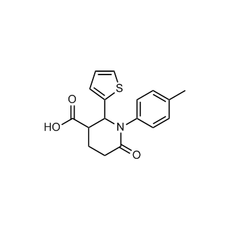 6-Oxo-2-(thiophen-2-yl)-1-(p-tolyl)piperidine-3-carboxylic acid