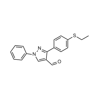 3-(4-(Ethylthio)phenyl)-1-phenyl-1H-pyrazole-4-carbaldehyde
