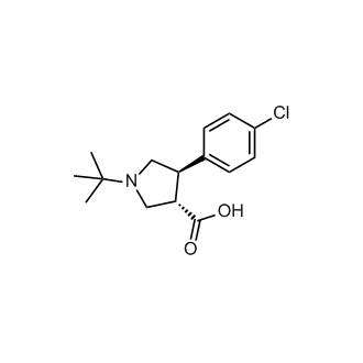(3S,4R)-1-(tert-butyl)-4-(4-chlorophenyl)pyrrolidine-3-carboxylic acid