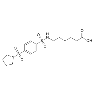 6-((4-(Pyrrolidin-1-ylsulfonyl)phenyl)sulfonamido)hexanoic acid