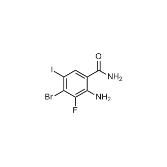 2-Amino-4-bromo-3-fluoro-5-iodobenzamide