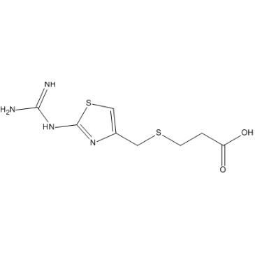 3-(((2-Guanidinothiazol-4-yl)methyl)thio)propanoic acid (Famotidine Impurity)