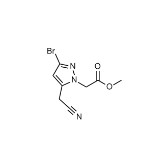 Methyl 2-(3-bromo-5-(cyanomethyl)-1H-pyrazol-1-yl)acetate