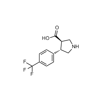 (3R,4S)-4-(4-(trifluoromethyl)phenyl)pyrrolidine-3-carboxylic acid