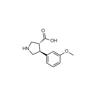 rel-(3R,4S)-4-(3-Methoxyphenyl)-3-pyrrolidinecarboxylic acid