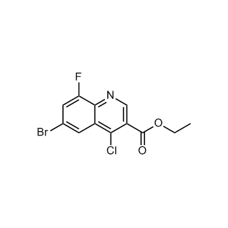 Ethyl 6-bromo-4-chloro-8-fluoroquinoline-3-carboxylate