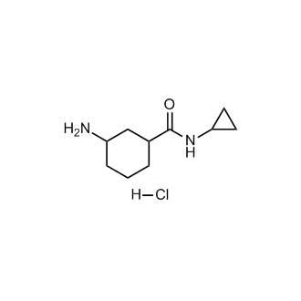 3-Amino-N-cyclopropylcyclohexanecarboxamide hydrochloride