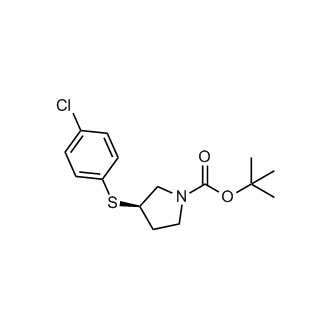 (R)-tert-Butyl 3-((4-chlorophenyl)thio)pyrrolidine-1-carboxylate