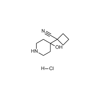 1-(4-Hydroxypiperidin-4-yl)cyclobutane-1-carbonitrile hydrochloride