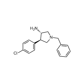 rel-(3R,4S)-4-(4-Chlorophenyl)-1-(phenylmethyl)-3-pyrrolidinamine