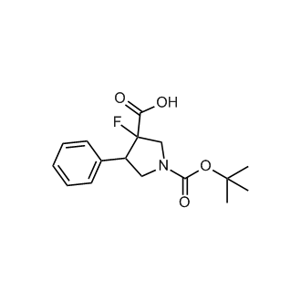 1-(tert-Butoxycarbonyl)-3-fluoro-4-phenylpyrrolidine-3-carboxylic acid
