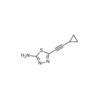 5-(Cyclopropylethynyl)-1,3,4-thiadiazol-2-amine