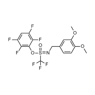 2,3,5,6-Tetrafluorophenyl N-(3,4-dimethoxybenzyl)trifluoromethanesulfonimidate