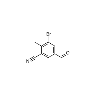 3-Bromo-5-formyl-2-methylbenzonitrile