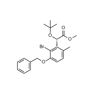 (S)-Methyl 2-(3-(benzyloxy)-2-bromo-6-methylphenyl)-2-(tert-butoxy)acetate