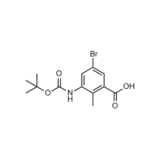 5-Bromo-3-((tert-butoxycarbonyl)amino)-2-methylbenzoic acid