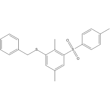 Benzyl(2,5-dimethyl-3-tosylphenyl)sulfane