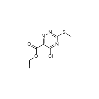 Ethyl 5-chloro-3-(methylthio)-1,2,4-triazine-6-carboxylate