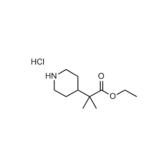 Ethyl 2-methyl-2-(piperidin-4-yl)propanoate hydrochloride